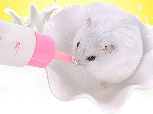 איסמרטן חיות מחמד חלב האכלת בקבוק יונק בקבוק סיעוד האכלת בקבוק מים חלב מזין עבור גור סנאי גורים אוגר 4 יחידות