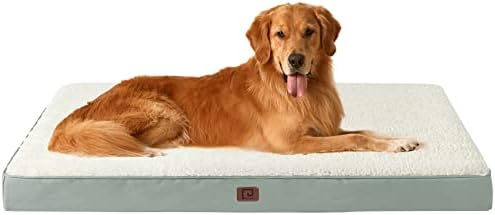 מיטות כלבי ג'מבו רחיצות רחיצה לכלבים ענקיים, מיטת כלבים XXL עם כיסוי נשלף לארגז, מיטות כלבים קצף אורתופדי לכלבי