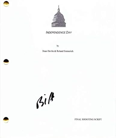 ביל פולמן חתם חתימה - תסריט סרטים מלא של יום העצמאות - וויל סמית '
