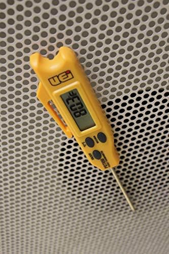 כלים קליין ואט 05 מדחום כיס דיגיטלי ומכשירי בדיקה של יו-איי פי-די-טי 650 מדחום דיגיטלי כיס מתקפל, צהוב