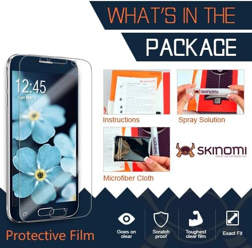 Skinomi גוף מלא מגן עור תואם ל- Acer Iconia One 10 Techskin כיסוי מלא סרט HD Slue