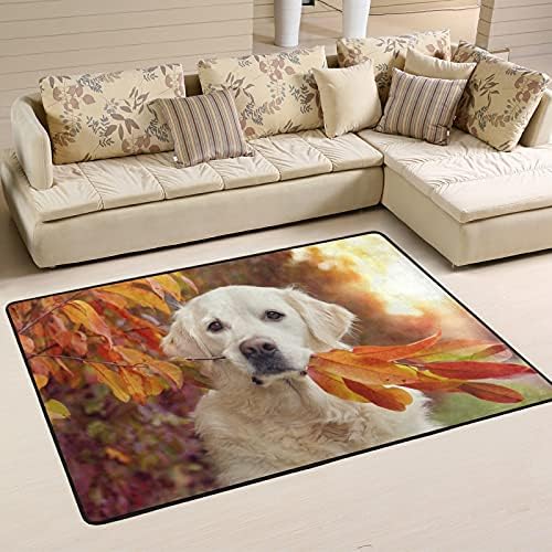שטיחים באזור רך גדול כלב עלים צבעוניים עלים משתלת מחצלת שטיח פליימט לילדים משחק חדר שינה חדר סלון 4