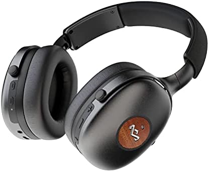 House of Marley רטט חיובי XL ANC: ביטול רעש אוזניות אוזניים עם מיקרופון, קישוריות Bluetooth אלחוטית ו