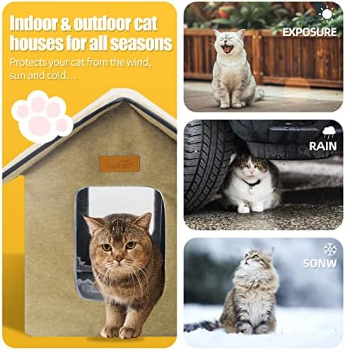 בית חתולים פראיים מניילון בחוץ, בית חתולים בחוץ לחורף, מקלט לחתולים פראיים מבודד, דירת קיטי בחוץ, בית חתולים