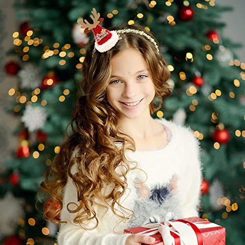 בהיר קטיפה חג המולד שיער קליפים פתית שלג צבי אותיות חמוד חג המולד יום דקורטיבי שיער אביזרי ילדה