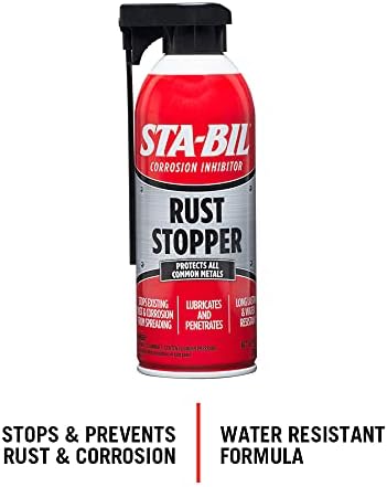 Sta-Bil Stupper Stupp, 13oz, Red & WD-40 מומחה לשחרור חלודה ריסוס חדירה עם לפיד Blu וסטריסי קש חכם