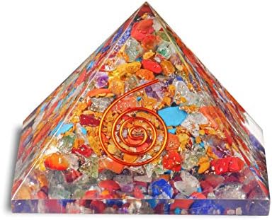 גבישי פירמידה של פיור אורגון ואבנים נחושת רייקי רייקי קישוט קישוט מזל טוב פנג שואי עושר שגשוג