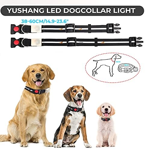 צווארון כלבים של יושנג LED, העיצוב המיוחד העמיד למים המיוחד ביותר LED צווארון כלבים נטען, צווארון הדלקת