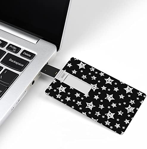 דפוס כוכב שחור לבן כונן הבזק כונן USB 2.0 32G & 64G כרטיס מקל זיכרון נייד למחשב/מחשב נייד