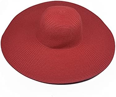 כובעי שמש תקליטונים לנשים עם שוליים רחבים בצבע אחיד כובע מגן קיץ הניתן לאריזה מגן שמש מגלגל כובעי