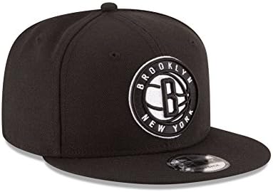 נ. ב. א. ברוקלין רשתות למבוגרים גברים נ. ב. א. 9 חמישים צוות צבע בסיסי סנאפבק כובע,אוספה,שחור