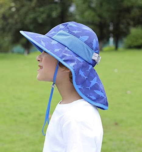 כובעי Wintojo ילדים פעוטות כובע שמש upf50+דלי כובע חוף חוץ חוץ משחק שמש כובע הגנה על UV לילדים בגילאי
