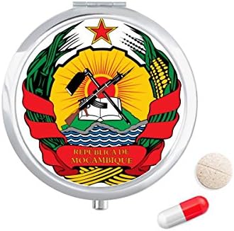 מוזמביק אפריקה לאומי סמל גלולת מקרה כיס רפואת אחסון תיבת מיכל מתקן