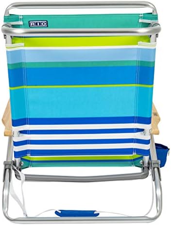 ריו ביץ 'קלאסי 5 מיקום שכבה כיסא חוף מתקפל שטוח