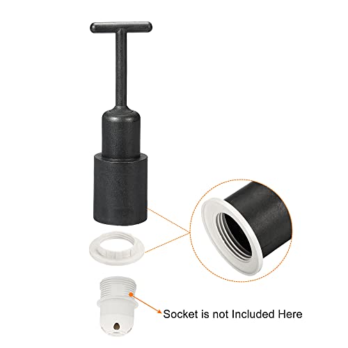 Meccanixity E14 Socket Socket Prot Prount Tool T סוג עם טבעות שקע צל למנורה לבסיס בינוני, אור מחליף