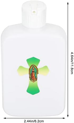 עיצוב חתונה של Pretyzoom 6 יחידות בקבוק מים קדושים 60 מל קתולי נוצרי בקבוק מים קדוש צלב זהב מחזיק