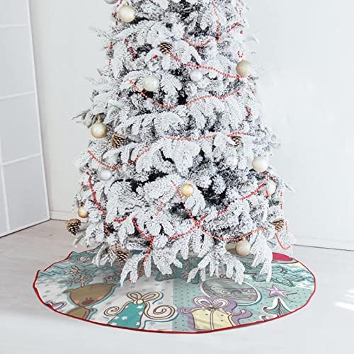 חצאית עץ Chirstmas חג המולד עץ חג המולד עץ מחצלת חג מסיבת נופש קישוט בית 30 × 30