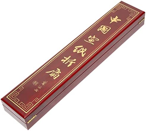 Cabilock מאוורר נייד מאוורר כף יד מאוורר קיפול סיני מאוורר מעץ קופסת אחסון מעץ יפני מאוורר קופסת מתנה