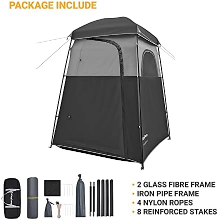 אוהל מקלחת קינג -קמפ גדול מדי אוהלי מקלחת חיצוניים לחדר ההלבשה קמפינג מקלט נייד מקלט מקלחת מקלחת פרטיות מקלט
