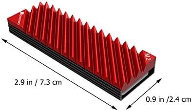 רדיאטור אלומיניום של Mobestech 4 חתיכות M. 2. 2280 אלומיניום קירור קירור מתכת קירור סנפיר מחשב