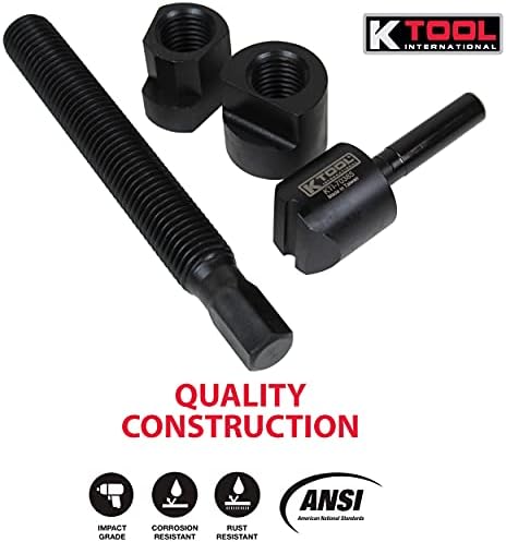 K Tool International 70385 מפריד רכזת גלגלים כפולה סט למוסכים, חנויות תיקון ו- DIY, דוחף אחד חתיכות, 1-1/8 D X