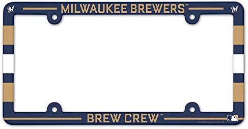 Wincraft MLB Milwaukee Brewers LIC צלחת מסגרת צבע מלאה