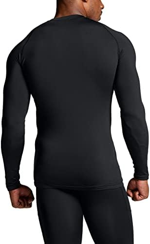 1 או 2 חבילה גברים של תרמית ארוך שרוול דחיסת חולצות, אתלטי בסיס שכבה למעלה, חורף הילוך ריצה חולצה