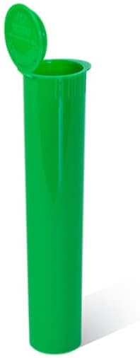 116 ממ פלסטיק פופ למעלה מראש רול צינורות-מפרקי אחסון צינור מיכל-כתרים מראש מקרה מחזיק-ירוק