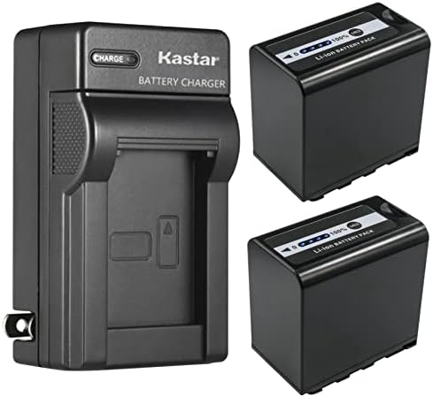 KASTAR 4-Pack AG-VBR89G סוללה ומטען קיר AC החלפת פנסוניק HC-X2 4K מצלמת וידיאו, PANASONIC HC-X20