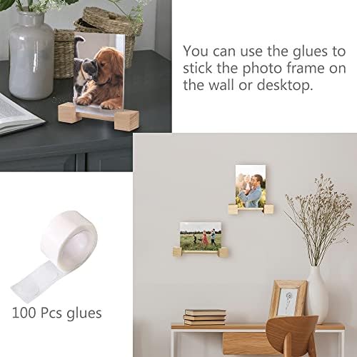 מסגרות תמונה 4x6 מסגרת תמונה משפחתית סט מסגרת תמונה אקרילית מסגרות עץ לתצוגת צילום שולחן עבודה