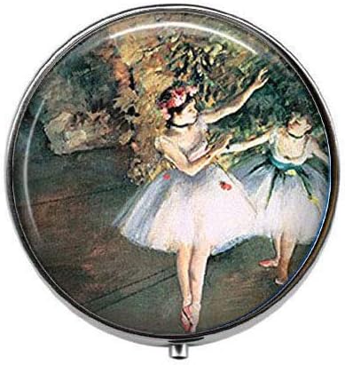 דגה בלרינה-בלרינה אמנות תמונה גלולת תיבת - קסם גלולת תיבת - זכוכית סוכריות תיבה